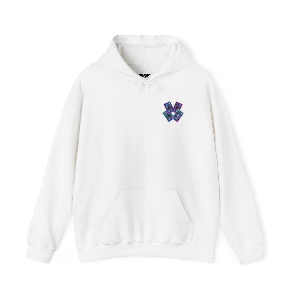 ZaConcepts Neon Card Hoodie, White