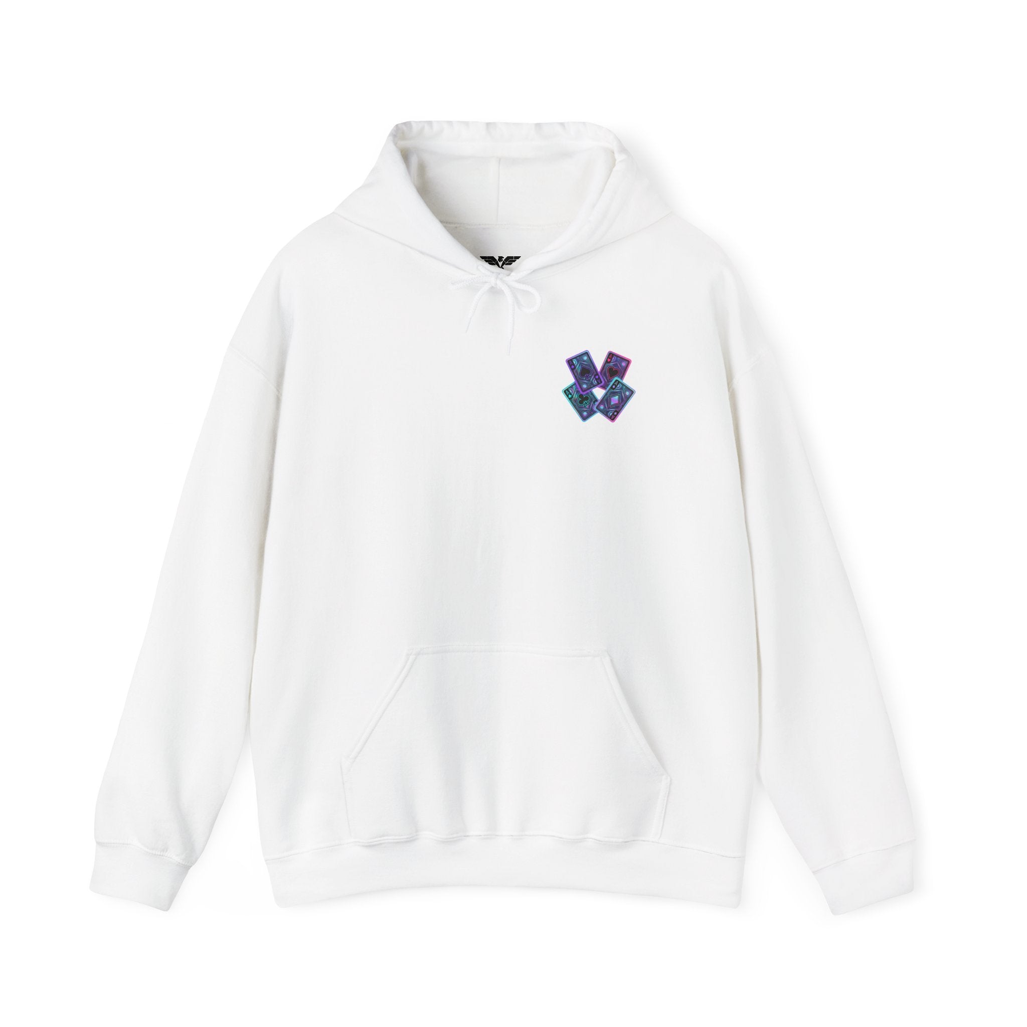 ZaConcepts Neon Card Hoodie, White