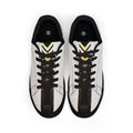 E93 Low-Top Leather Sneakers - White, Black, N Gold Edition