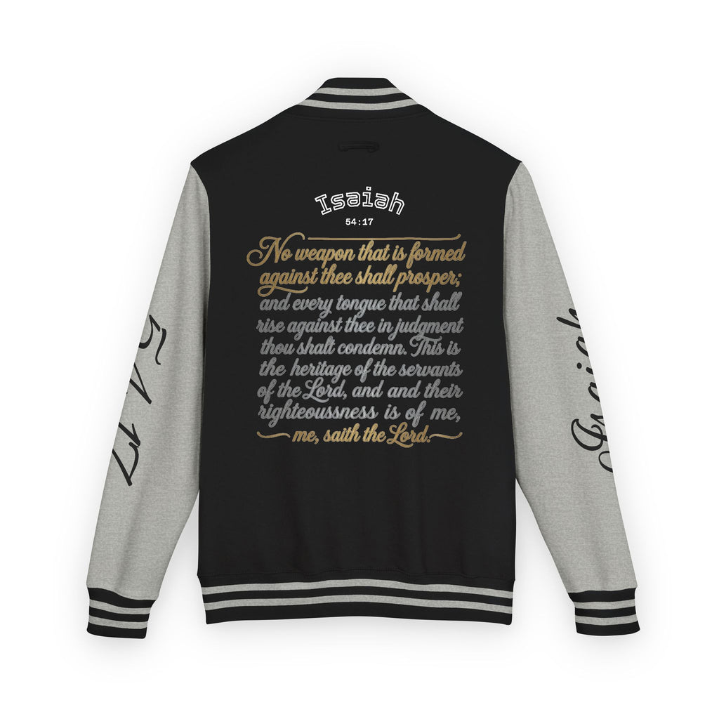 Letterman Jacket, Isaiah 54:17