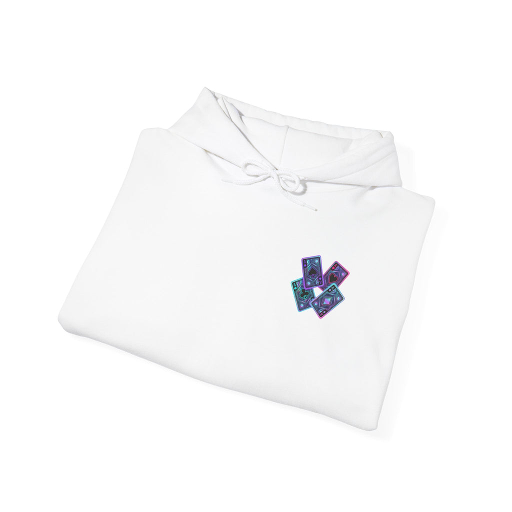 ZaConcepts Neon Card Hoodie, White