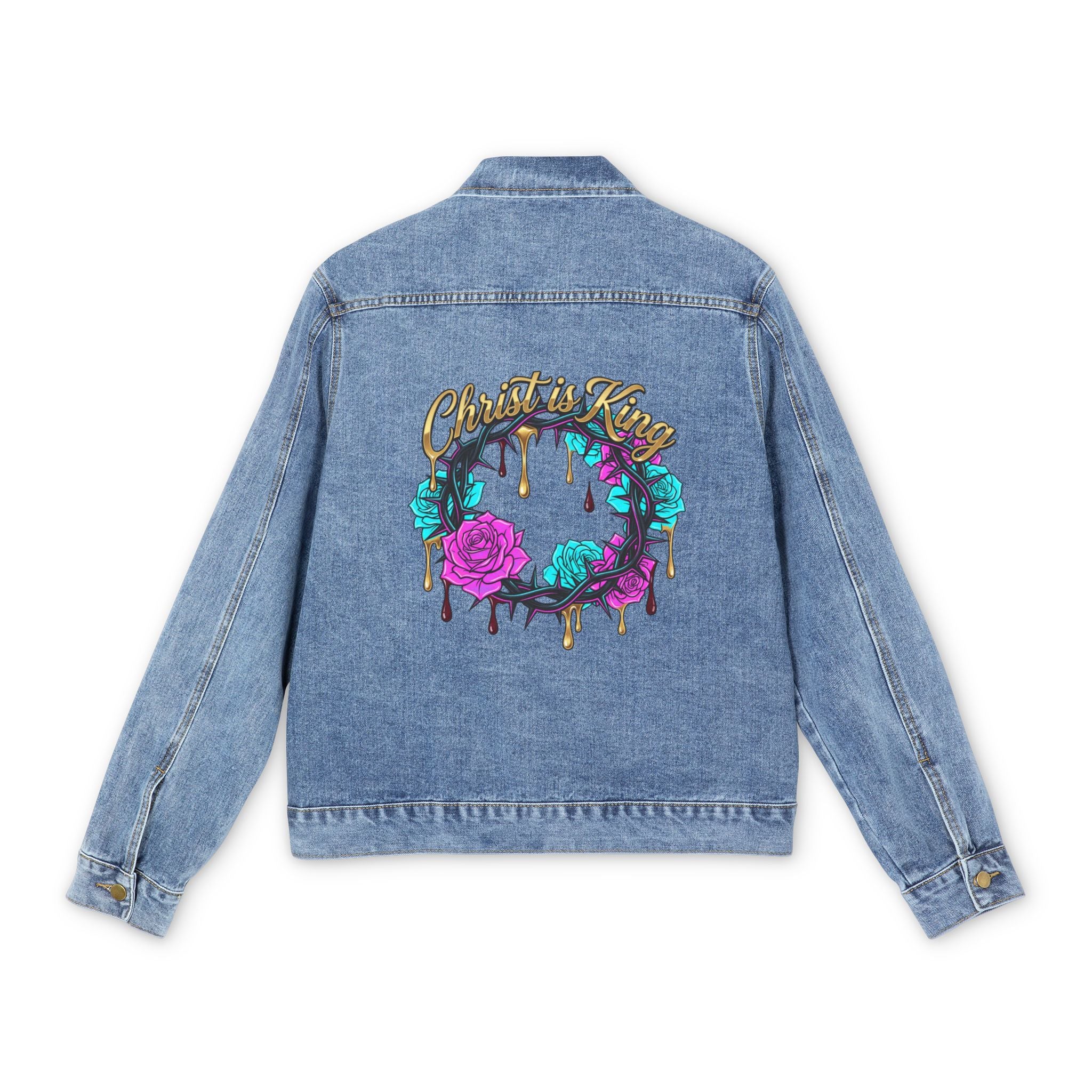 Faith Over Fear Denim Jacket