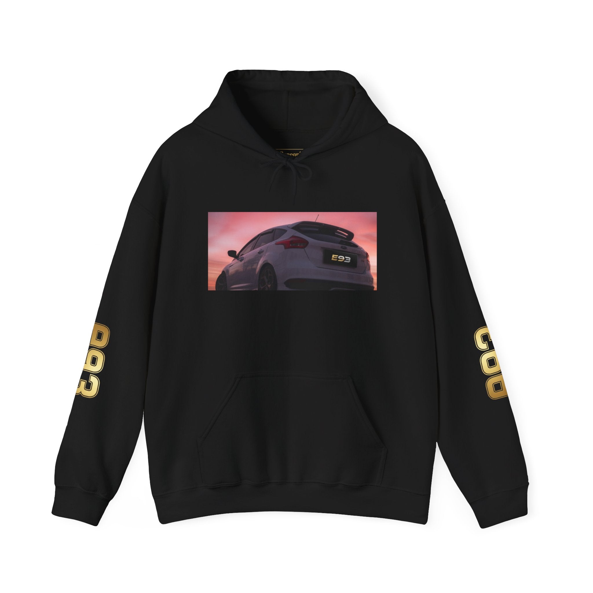 E93 Sunset Racer Hoodie — Car Enthusiast Pullover