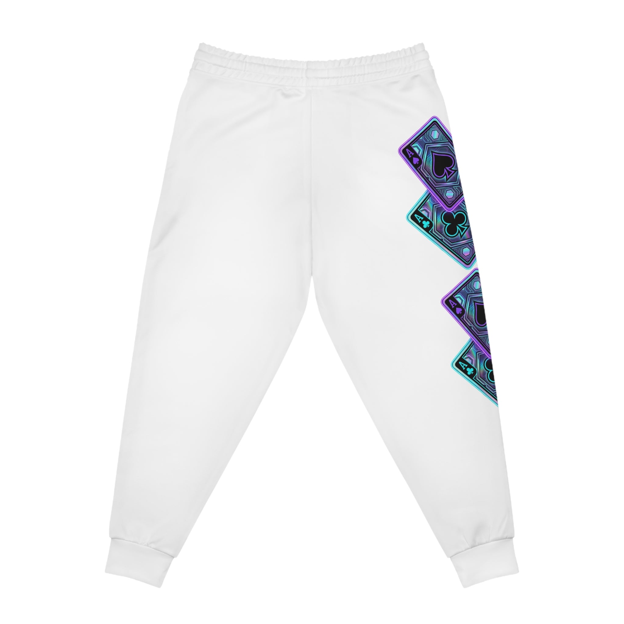 ZaConcepts Neon Card Joggers, White